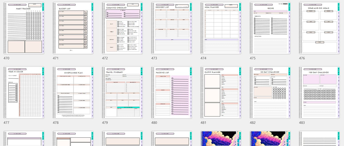 500+ interactive pages | Download Digital Planner now stunning designs
