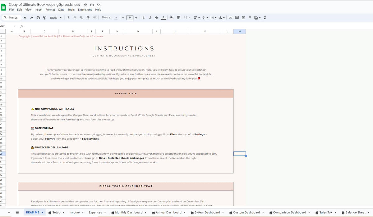 The ultimate bookkeeping tool for google docs.