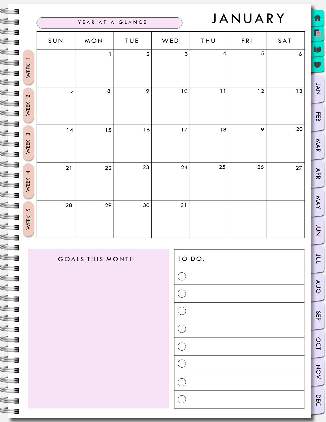 500+ interactive pages | Download Digital Planner now stunning designs