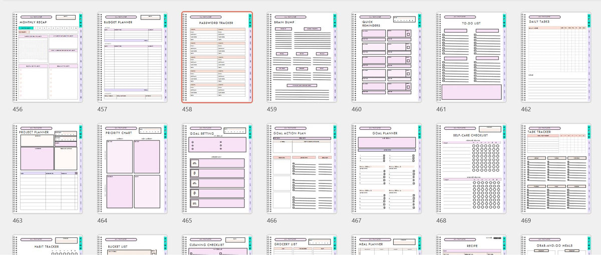 500+ interactive pages | Download Digital Planner now stunning designs