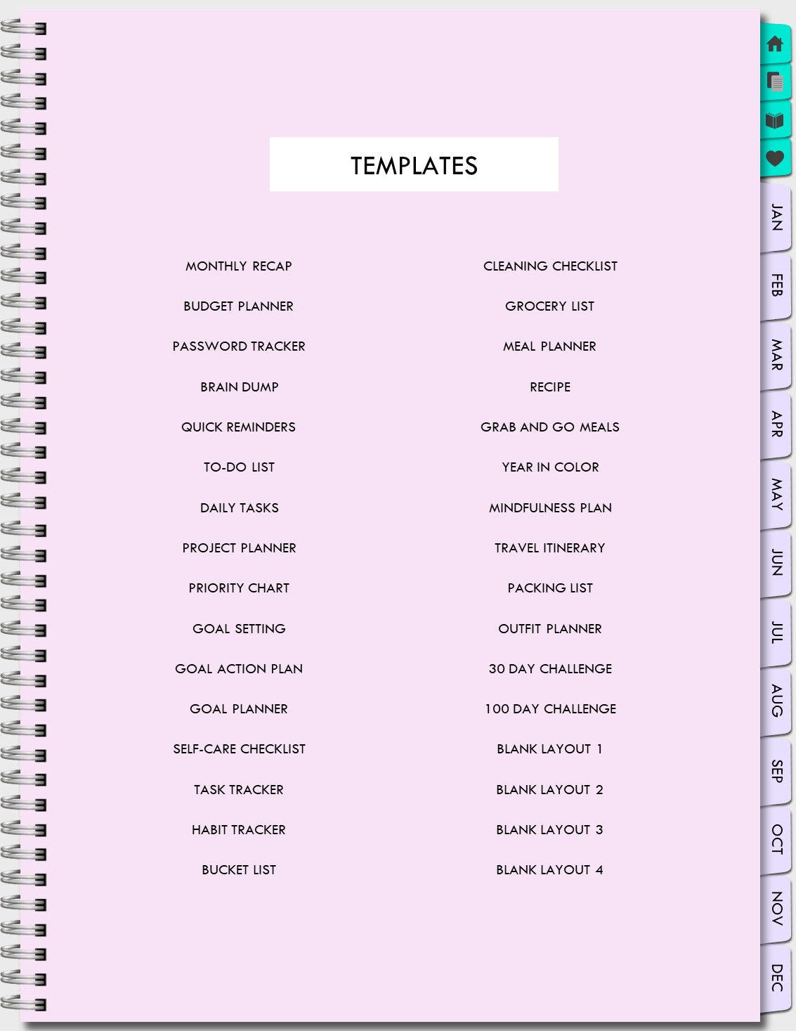 500+ interactive pages | Download Digital Planner now stunning designs