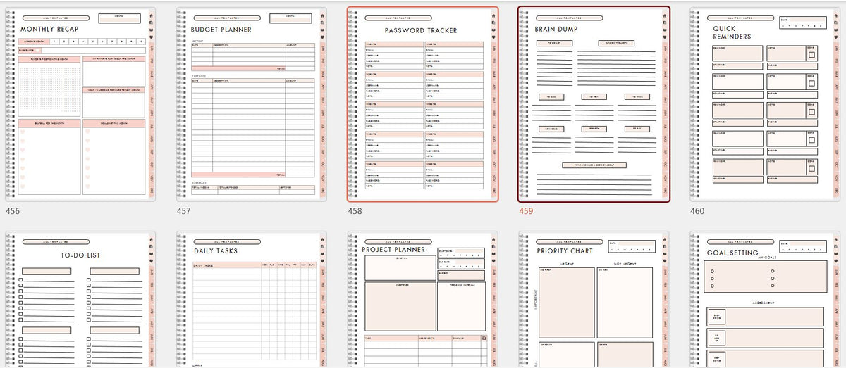 500+ interactive pages | Download Digital Planner now stunning designs