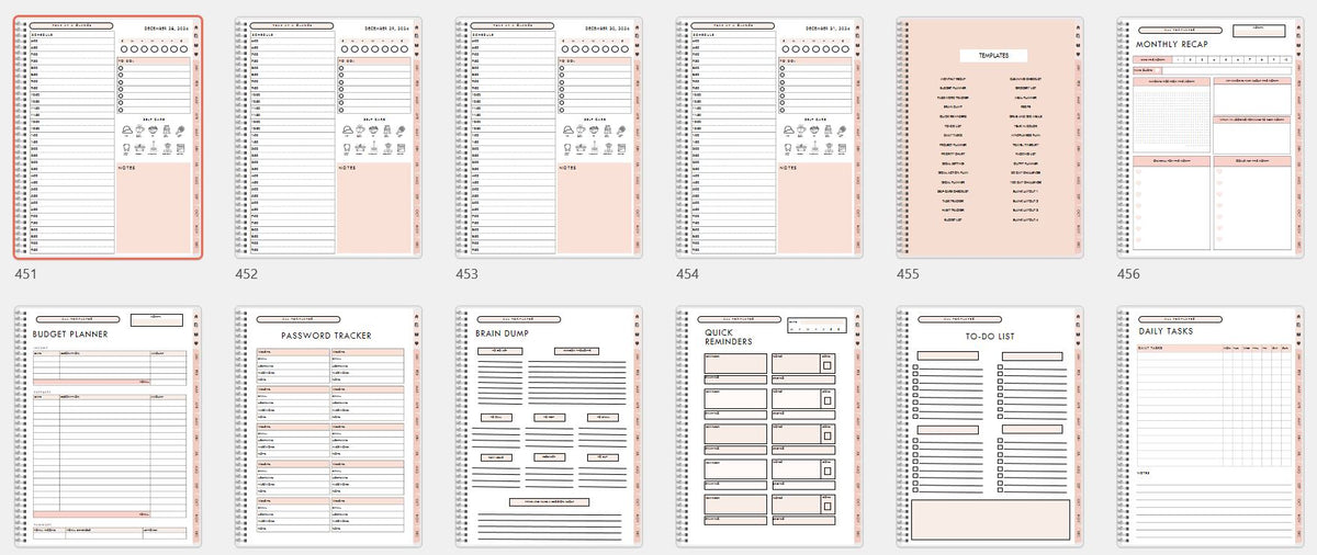 500+ interactive pages | Download Digital Planner now stunning designs
