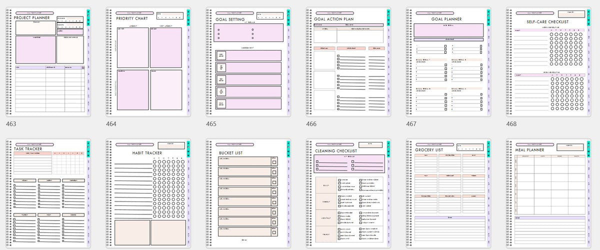www.printables.life Download Digital Planner now stunning designs