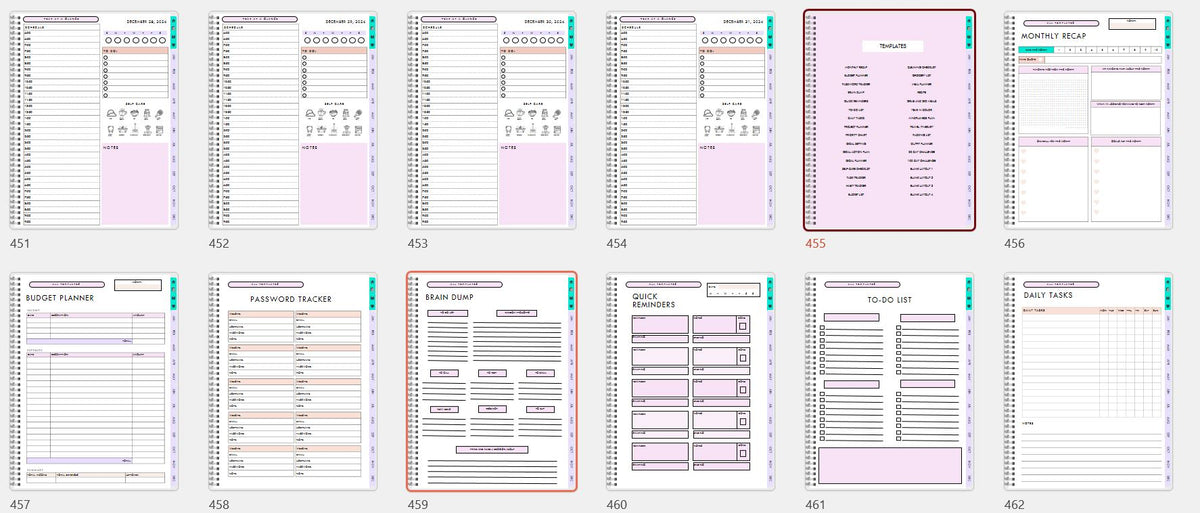 www.printables.life Download Digital Planner now stunning designs