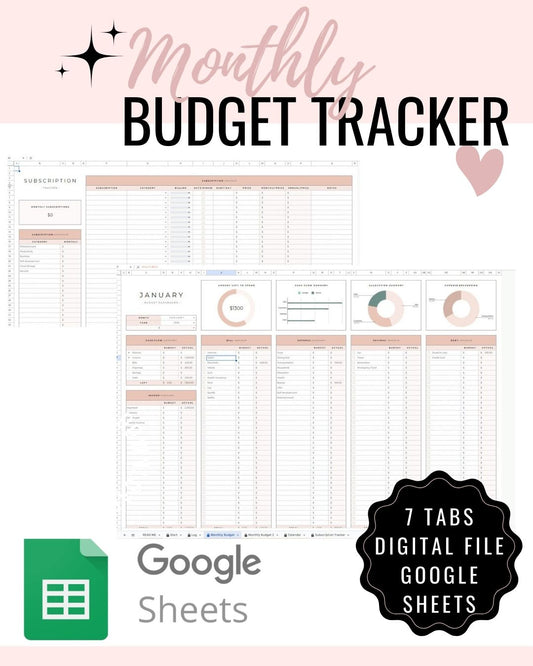 Monthly Budget Template Google Sheets Download