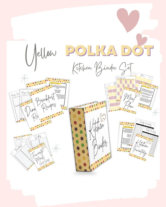 Kitchen binder and meal planner for instant download